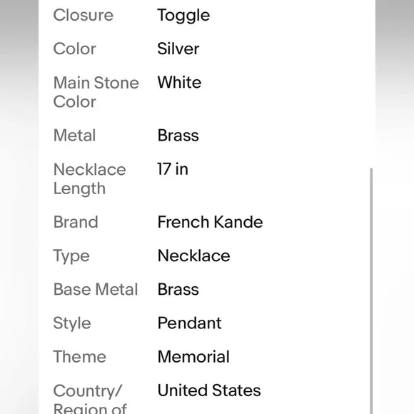 French Kande Swarovsky Crystal Necklace with Goddess of Liberty Medallion. - Picture 9 of 10